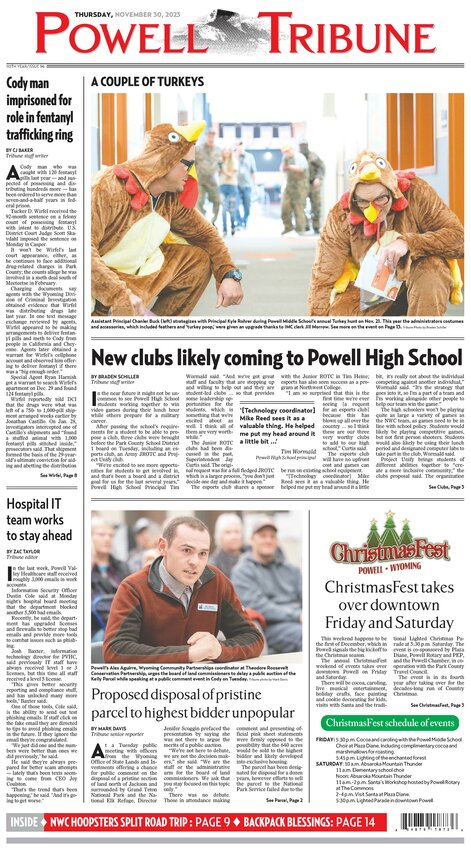 Powell Tribune November Powell Tribune