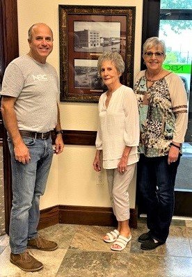 Current and past employees of NBC have been reconnecting this week: left, Jeff Greenlee, Linda Holland Copeland and Debbie Davis.