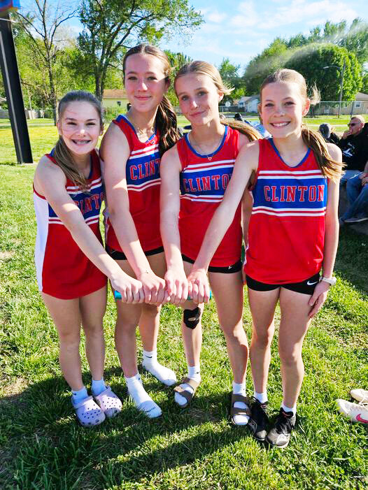 AT FRIDAY NIGHT'S CMS Invitation the girls 4x800m Relay set the new school record with a time of 11:06.09! Runners on the team are: Jocelyn Himes, Kaysen Nold, Claire Cook and Brooklyn Johnson. The previous record was 11:13.65.