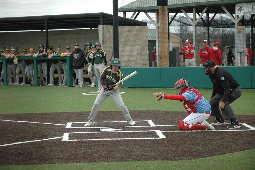 'TIS THE SEASON for Clinton baseball as the Cardinals played in a Jamboree at Lakeland where they faced off against the host Vikings and Appleton City. Many players saw time on the field for Coach Ross' team, giving him an insight to his 2025 lineup, including catcher Dylan Lutjen.