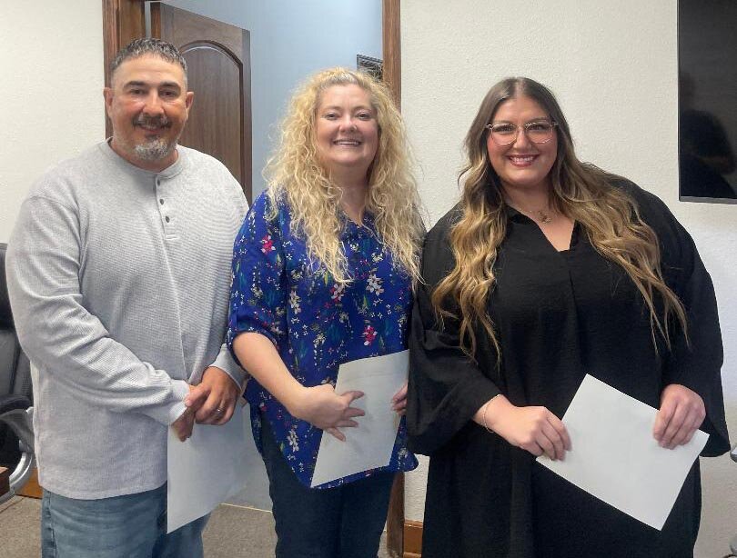 READY TO SERVE, Eric Flores, Kimberly Pearcy and Jennifer Flores were sworn in as alderpersons during the Warsaw City Board meeting on Monday. The Flores' are the first uncle and niece to serve simultaneously.
