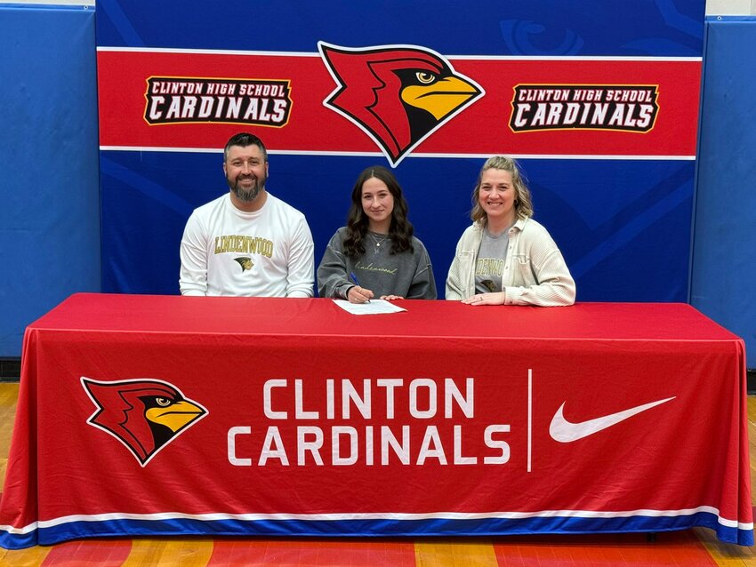 CONGRATULATIONS are in order for Clinton's Leah Kenney as she recently inked the dotted line to commit her cross country and track career at Lindenwood University in St. Charles, Missouri.