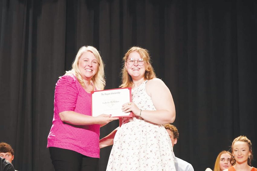 THE Hagan Scholarship  was awarded to Bella McMillan, from CHS College Access Counselor, Lindy Johnson.