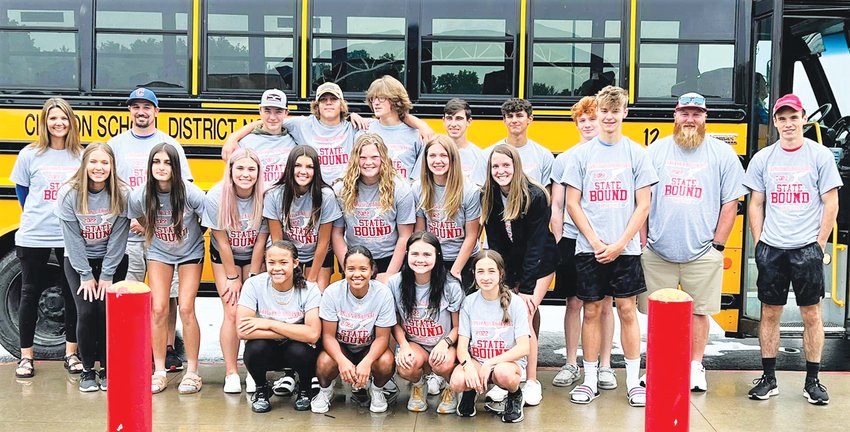 CLINTON track athletes that qualified for the state championships had quite the send-off on Thursday, May 26. Many showed up for the traditional event to wish the Cardinals good luck at the esteemed event.