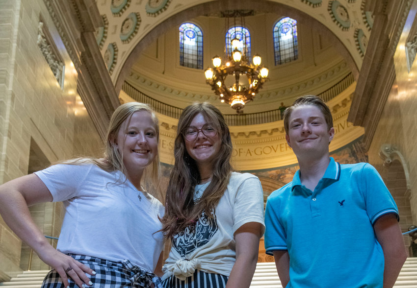 participated in the Missouri Electric Cooperative CYCLE (Cooperative Youth Conference and Leadership Experience) program Abigail Harris, Hume High School; Kathryn McElwain, Butler High School and Landon Modlin, Clinton High School.