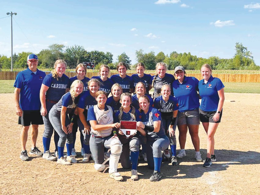 THE LADY CARDINALS softball team was at it again this past weekend as they claimed the tournament championship at the Weaubleau Softball Tournament last weekend.  The first place finish was their third in as many events.