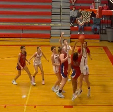 MOUNTING A COMEBACK, the Lady Cardinals stormed their way through the fourth quarter to take the lead and the win over Archie last week.