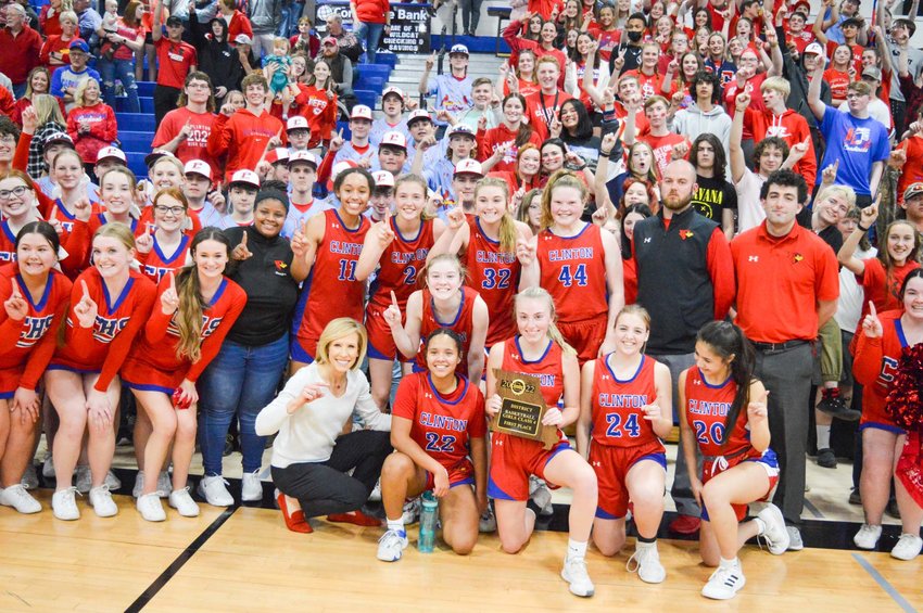 THE 2021-22 LADY CARDINALS basketball team provided one of many highlight moments for the Clinton community last year when they won the district championship.
