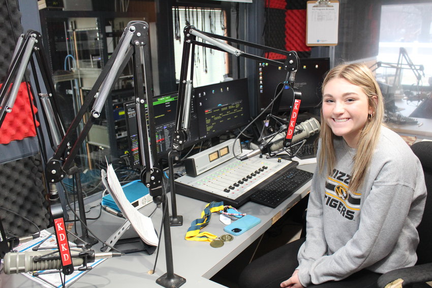 MAKING BROADCASTING WAVES, Ava Potter works at radio stations 95.3 KDKD FM and 104.9 The Bizz in pursuit of her interest in sports broadcasting.
