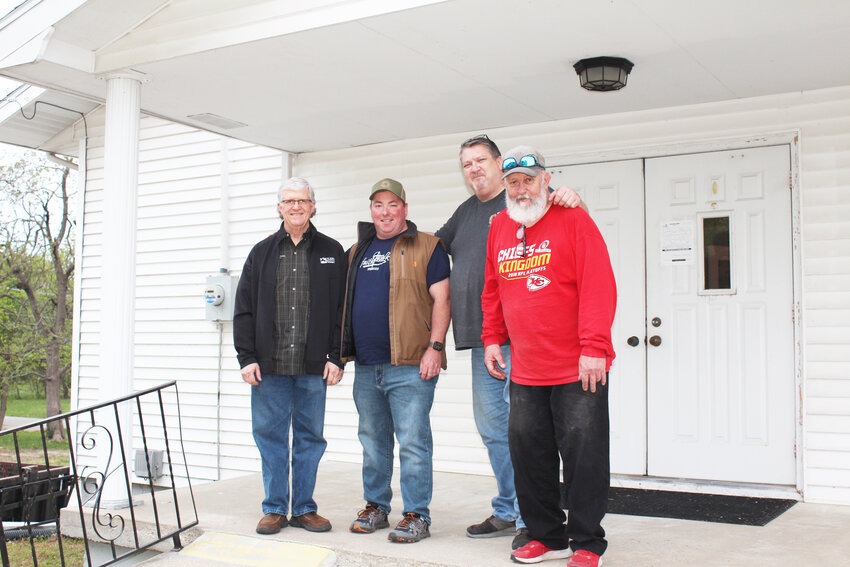 WORKING TO IMPROVE LIVES, Randy Shipman, Joe Hilty, Darren Huey and Ron Pack are remodeling a former church on West Ohio Street into the Men&rsquo;s Discipleship Center. The facility will be a residence home where former jail inmates can make a new start.