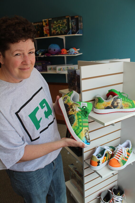 WALKING ART, Jenn Bennett is becoming well known for her extraordinary artistic ability to custom paint shoes.