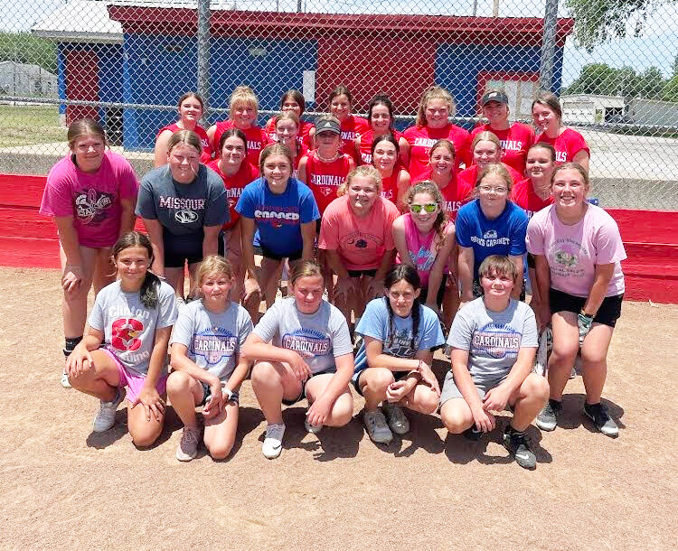 IT'S BEEN A BUSY SUMMER for Lady Cardinals softball.  Recently a camp was held for youth players and focused on fundamental skills of the game.