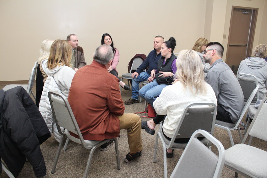 THE BENSON CENTER set the scene for folks to discuss the possibilities to form a new United Methodist Church in Clinton.