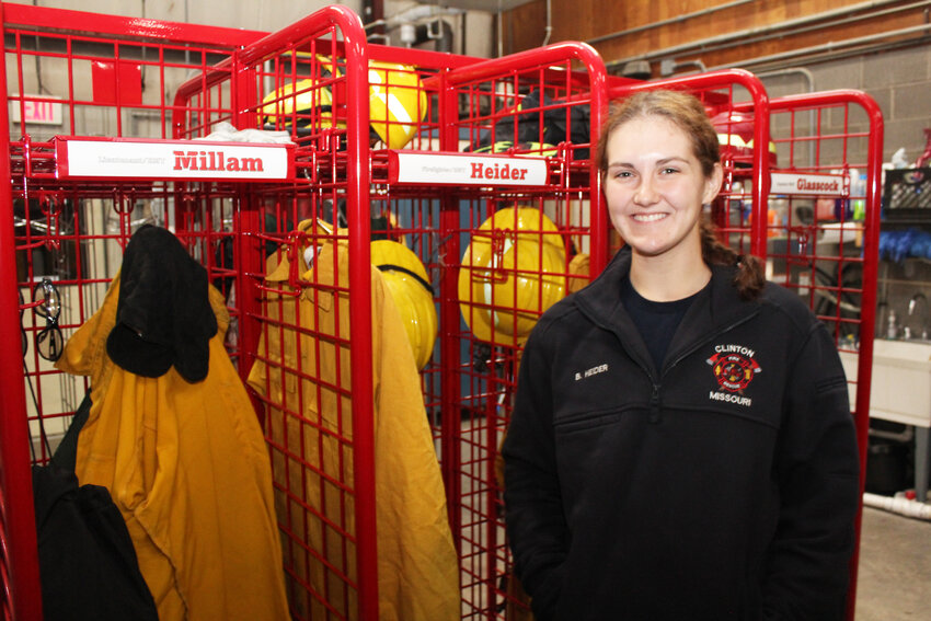 THE FIRST FEMALE CAREER FIREFIGHTER for the Clinton Fire Department, Bayley Heider is a recent Academy graduate.