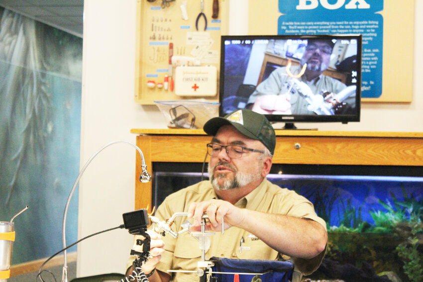 TIE &lsquo;EM UP! Nathan Bettencourt will lead this year&rsquo;s Fly-Tying Classes that will be held at the Clinton MDC Office.