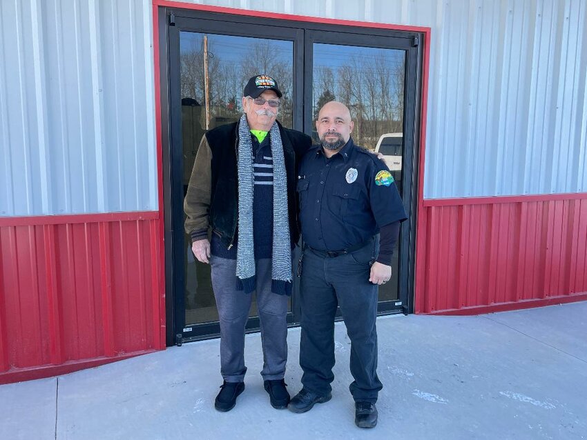 KEEPING IT LOCAL, the new Warsaw Fire Protection District Regional Training Complex allows the district to &quot;gear training to what is needed here&quot;, according to Board Chairman Fred Toomey (left).  Toomey and Firefighter/EMT Jerry Waters met at the facility on Tuesday.