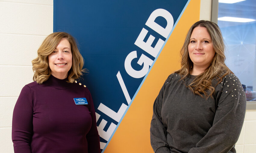 THE STATE FAIR Community College Adult Education and Literacy program announces the revival of the High School Equivalency (HiSET/GED) preparatory class in Benton County. Amber Glenn, instructor, and April Godwin, the Adult Education and Literacy program director.