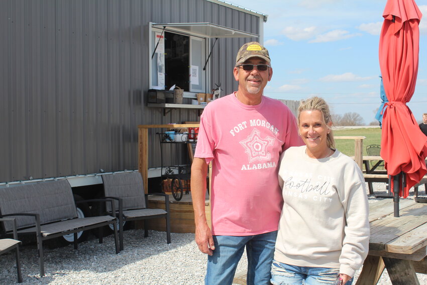 BIG PLANS ARE ON THE MENU at Frank’s Fish Shack with a pavilion for outdoor dining this season. Terry and Angie Carey reopened the burgeoning eatery last weekend.
