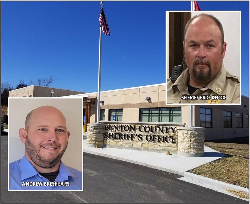 SET FOR A FACE-OFF in the August Primary Election are Benton County Sheriff Eric Knox and former Benton County Deputy Andrew Breshears.
