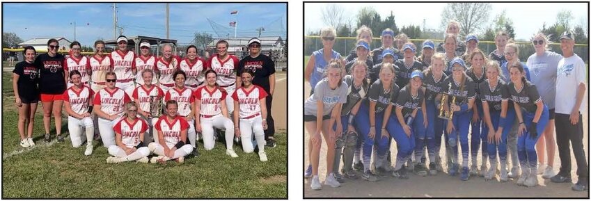 CLAIMING THEIR SPOTS AT THE TOP, the Lincoln Lady Cardinals and the Cole Camp Lady Bluebirds both placed in the 2024 Kaysinger Conference Tournament on Saturday.  Lincoln took the 2nd place trophy after falling to Northwest, 9-4, and Cole Camp finihsed 3rd after a 4-2 win over Tipton.