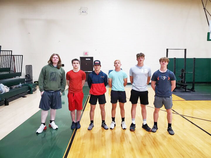 THE CHS POWER team took 2nd place overall at the Crest Ridge Powerlifting Meet on Saturday. They are (L to R): Andrew Morgan, Jordan Oliver, Donovan Pack, Maverick Stillwell, Mason Shumate and Cam Westendorff.