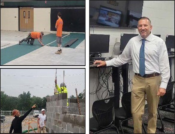 A BEVY OF ACTIVITY, area school districts are completing multiple projects this summer. Workers are installing a new floor in the multi-purpose room at John Boise Middle School in Warsaw and in Cole Camp elementary rooms are being added.  Lincoln Superintendent Kevin Smith told the Enterprise a new computer lab is ready for the fall semester.