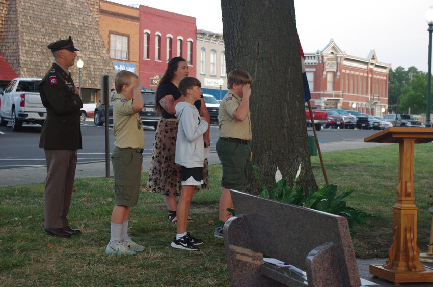 A POIGNANT CEREMONY OF REMEMBRANCE took place in Clinton to mark the anniversary of the September 11 attacks. Colonel Paul Howerton was part of the official contingent.