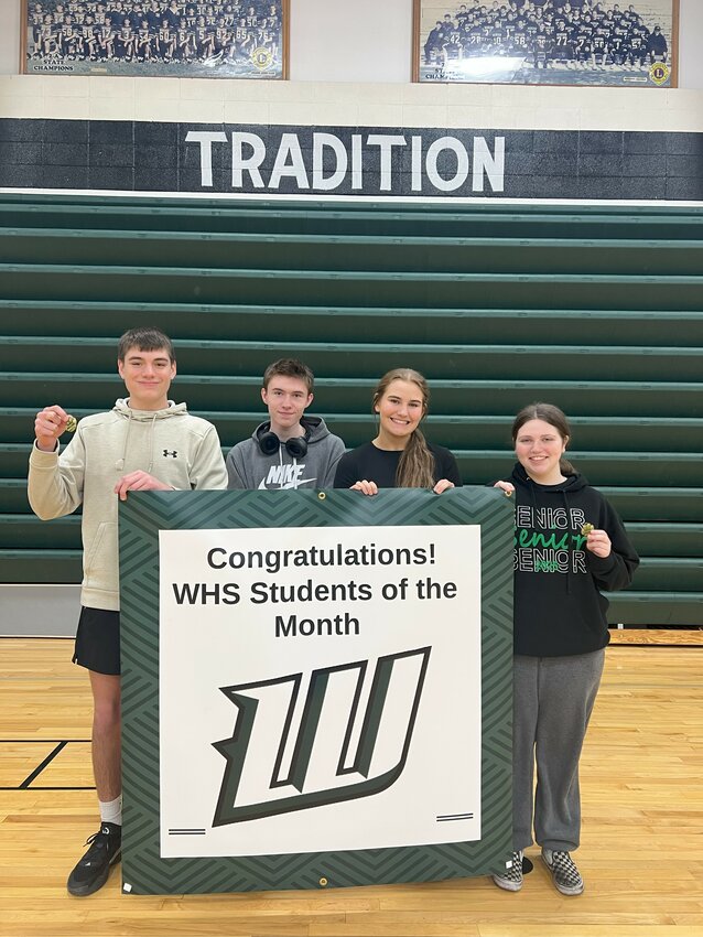 WARSAW HIGH SCHOOL: Freshman-Brett Howe; Sophomore-Connor Callister; Junior-Sadie Chapman; Senior-Ashlynn Adams