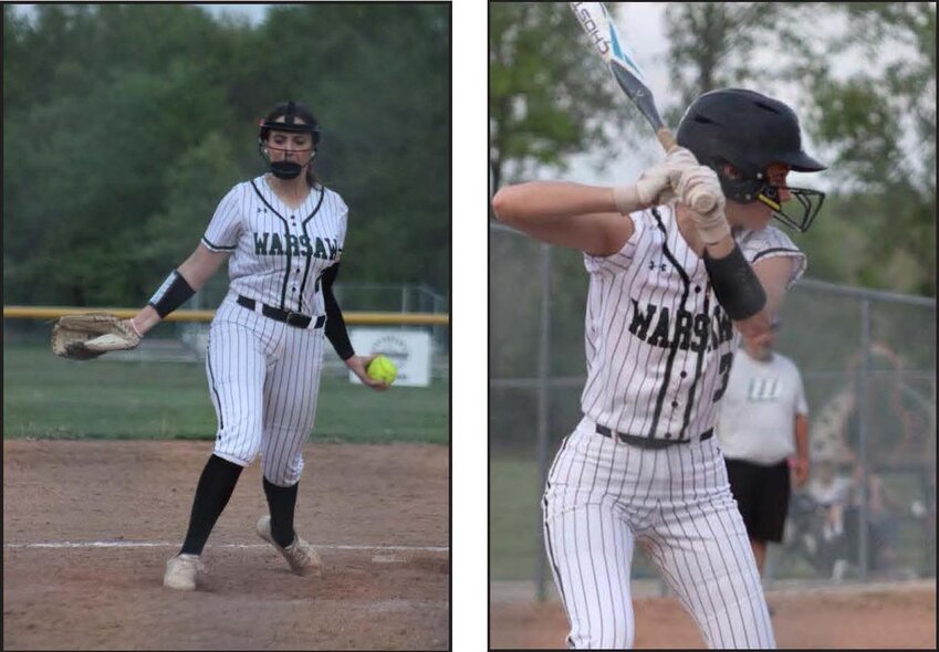 LEADING THE CHARGE, Warsaw's Brylee Brewster and Haylee Cobb have flexed leadership, as well as numbers to help lead the Ladycats to a 15-1 record and a #1 ranking in Class 2. Brewster and Cobb are the lone seniors on the team.