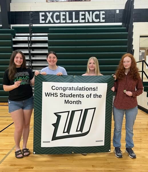 WARSAW HIGH SCHOOL: Freshman, Michelle Ricke; Sophomore, Adele Anderson; Junior, Jessie Bilderback; Senior, Madison Lawrence