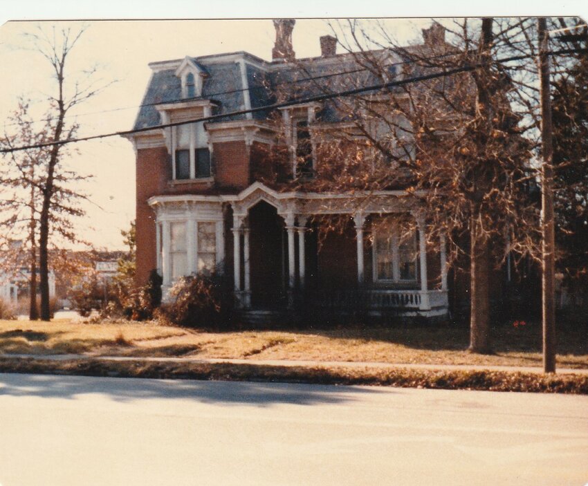 This photo of the Britts home at 2nd & Franklin was taken in the late fall/early winter of 1978, not long before the grand old house was razed to make way for a convenience store. Note the Mansard roof, similar to the Governor’s Mansion in Jefferson where Dr. Britts served in the legislature.