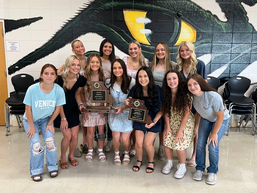ONE MORE TIME, the Warsaw Ladycats came together last Thursday night for their annual banquet and to celebrate both individual and team accomplishments, including the MSHSAA Class 2 spring softball state championship.