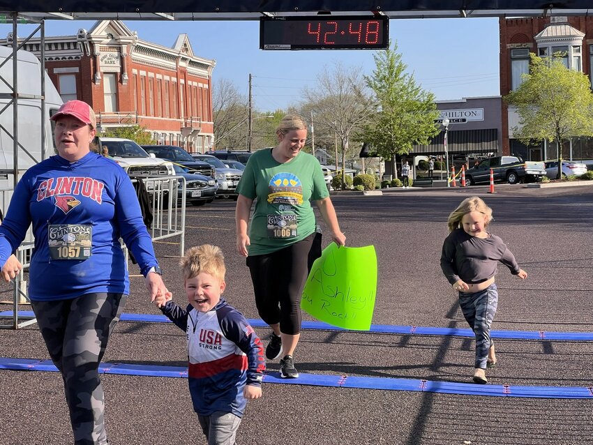 HUNDREDS OF RUNNERS are expected for this year’s Historic Half Marathon and 5K including past attendees Janelle Jolley, Braxton Jolley, Ashley Brisby and Presley Jolley.