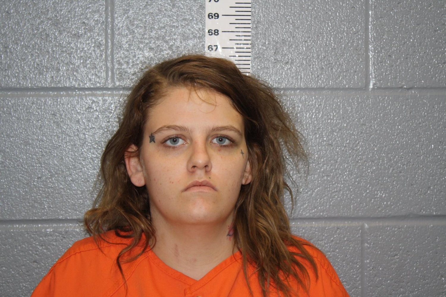 Veronica Roberts of Eldorado Springs booked by Bates County Jail. She is charged with felony second degree assault and felony resisting arrest
