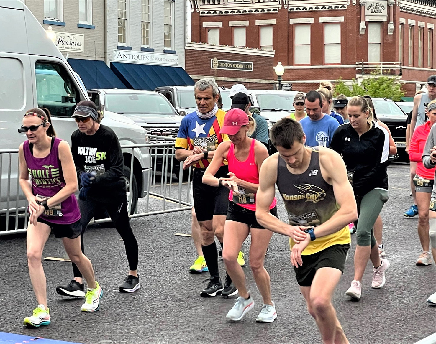 DOWNTOWN CLINTON welcomed runners to the 6th Annual Clinton Historic Half Marathon over the weekend.  Most participants come from miles away to run the event.