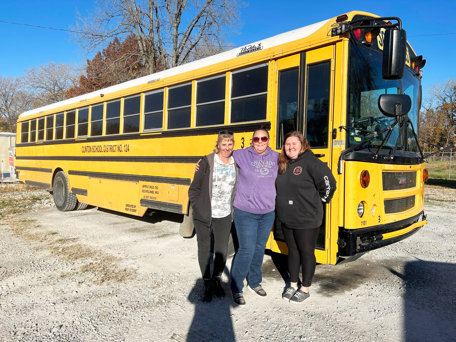 DRIVERS Tammy Cretel and Stephanie Daniels, along with supervisor Ashley Kuhns are just a few of those responsible for busing students not only to school, but to many  after-hours extracurricular activities as well.