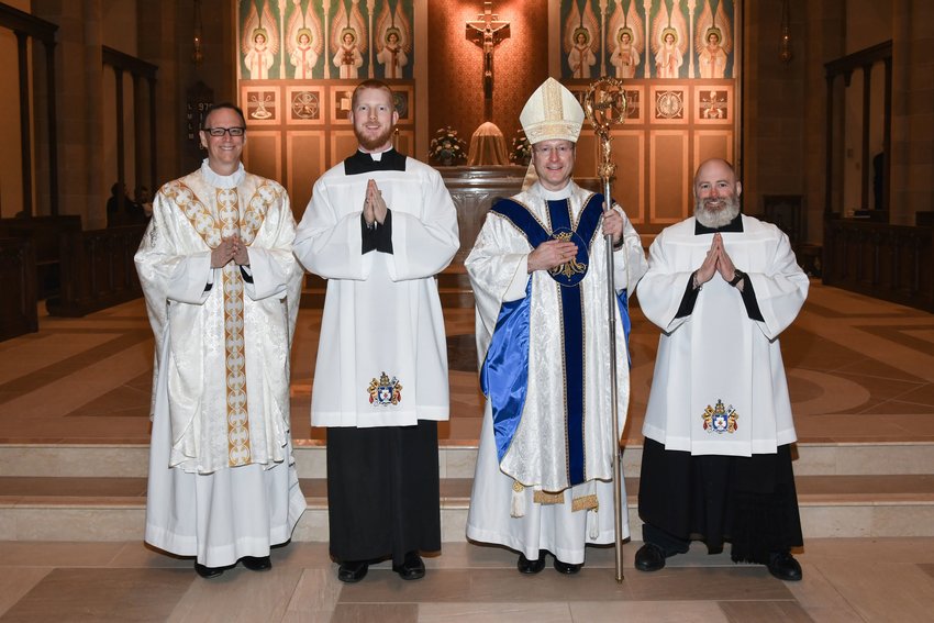 Bishop institutes Hoffman as acolyte, Novotny as lector at the ...