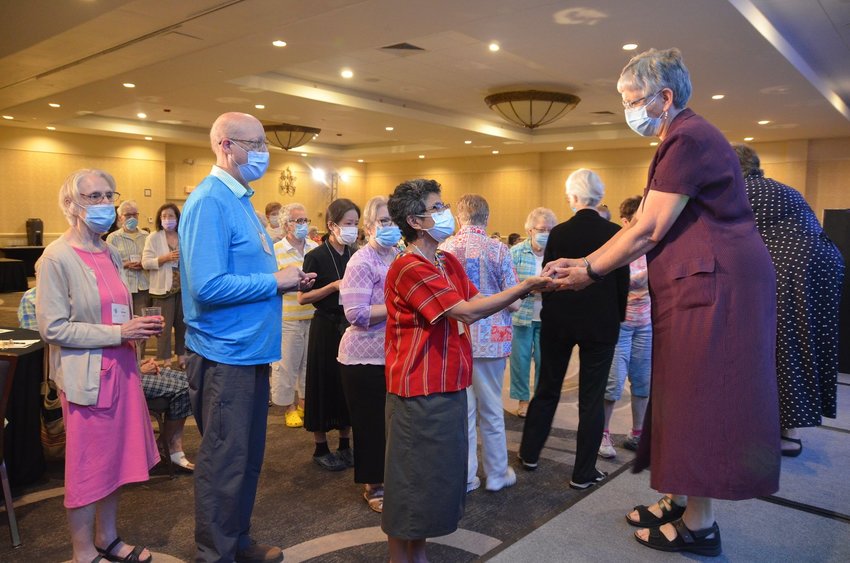 School Sisters of Notre Dame and SSND Associates take part in activities during the Central Pacific Province&rsquo;s Assembly of the Whole in Kansas City.