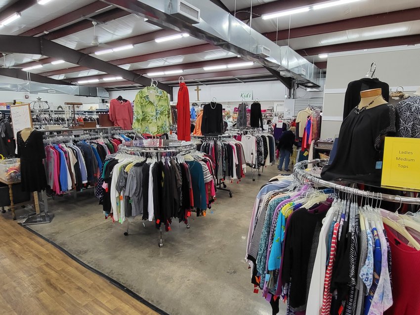 Items for sale at the Hope House of Miller County&rsquo;s Thrift Store in Lake Ozark, staffed by volunteers, including parishioners of Our Lady of the Lake Parish. Proceeds help pay for food and other items to be given to local families in need in the same building.