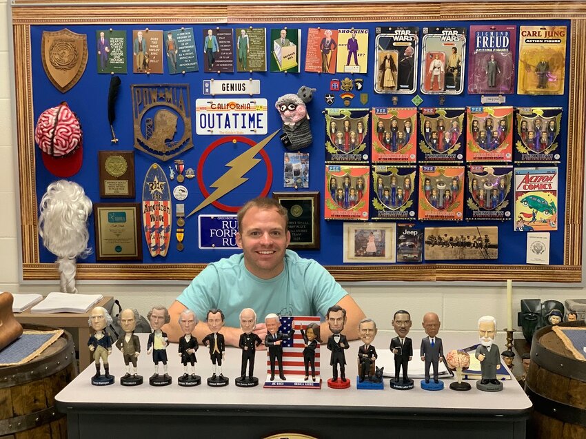 Jefferson City native Scott Frank has created an intriguing learning environment for his students at IDEA Frontier College Prep in Brownsville, Texas, where he teaches Advanced Placement (A.P.) and International Baccalaureate (I.B.) history and psychology.