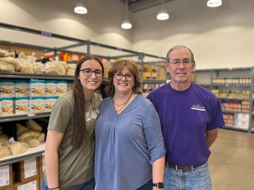 Three generations share the family tradition of service and stewardship: Jennifer Hudson (center), her daughter Audrey (left) and her father Dan Muessig (right).