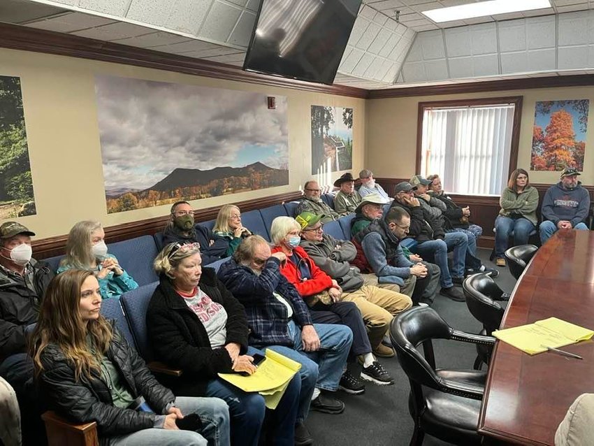 More than 35 people attended the county commissioner meeting on Tuesday.