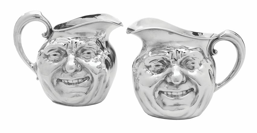 Sunny Jim is the name of these two silver-plated pitchers. The two sold together at New Orleans Auction Galleries for $4,750 in 2019 and could be worth even more now.