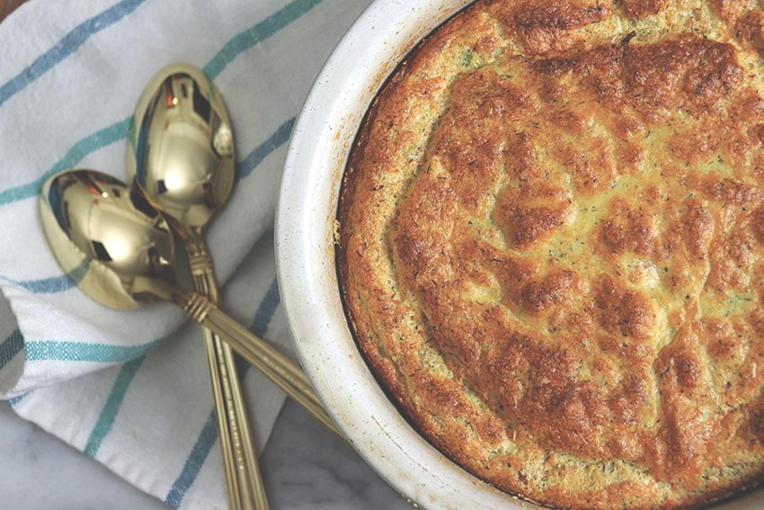 This salmon souffle makes a classy and affordable brunch.