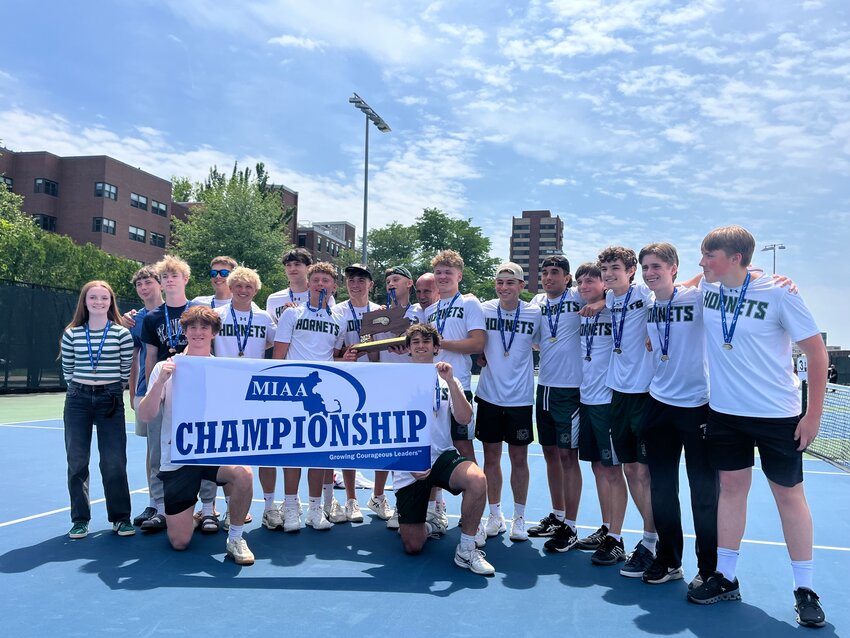 For the second year in a row, ME Varsity Tennis took the MIAA State Championship this year.