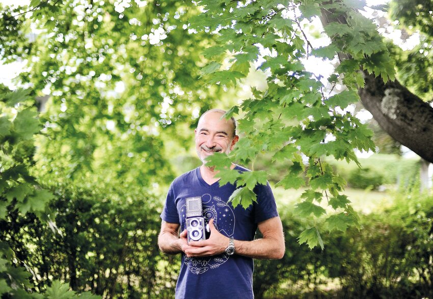 Michael Prince, photographer, at home in Magnolia.