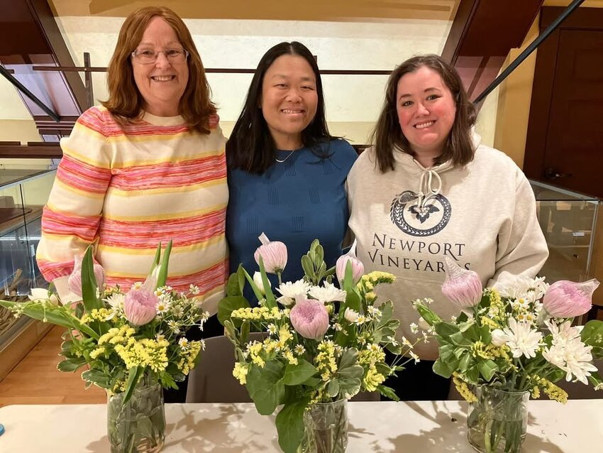 Essex residents enjoyed an evening of floral arranging with local floral designer Karen Bell of Something Extra Flowers.