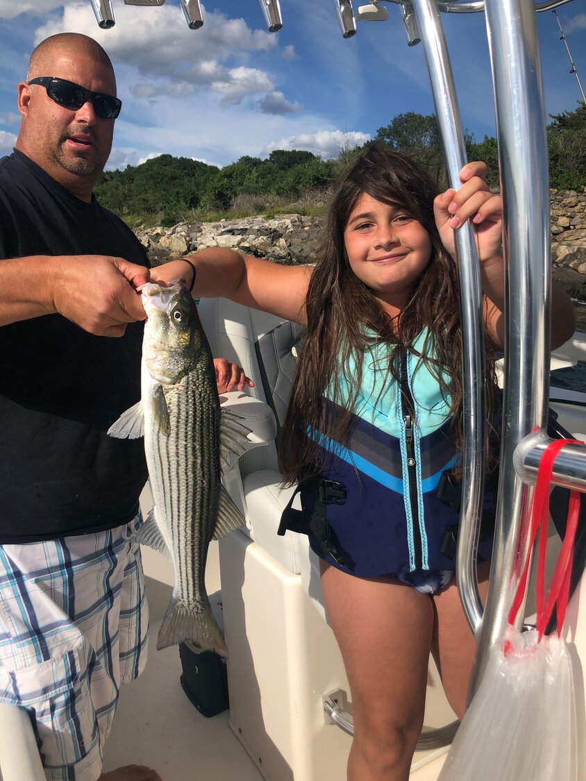 Cianna Depreist and Her 21.5inch Striped Bass