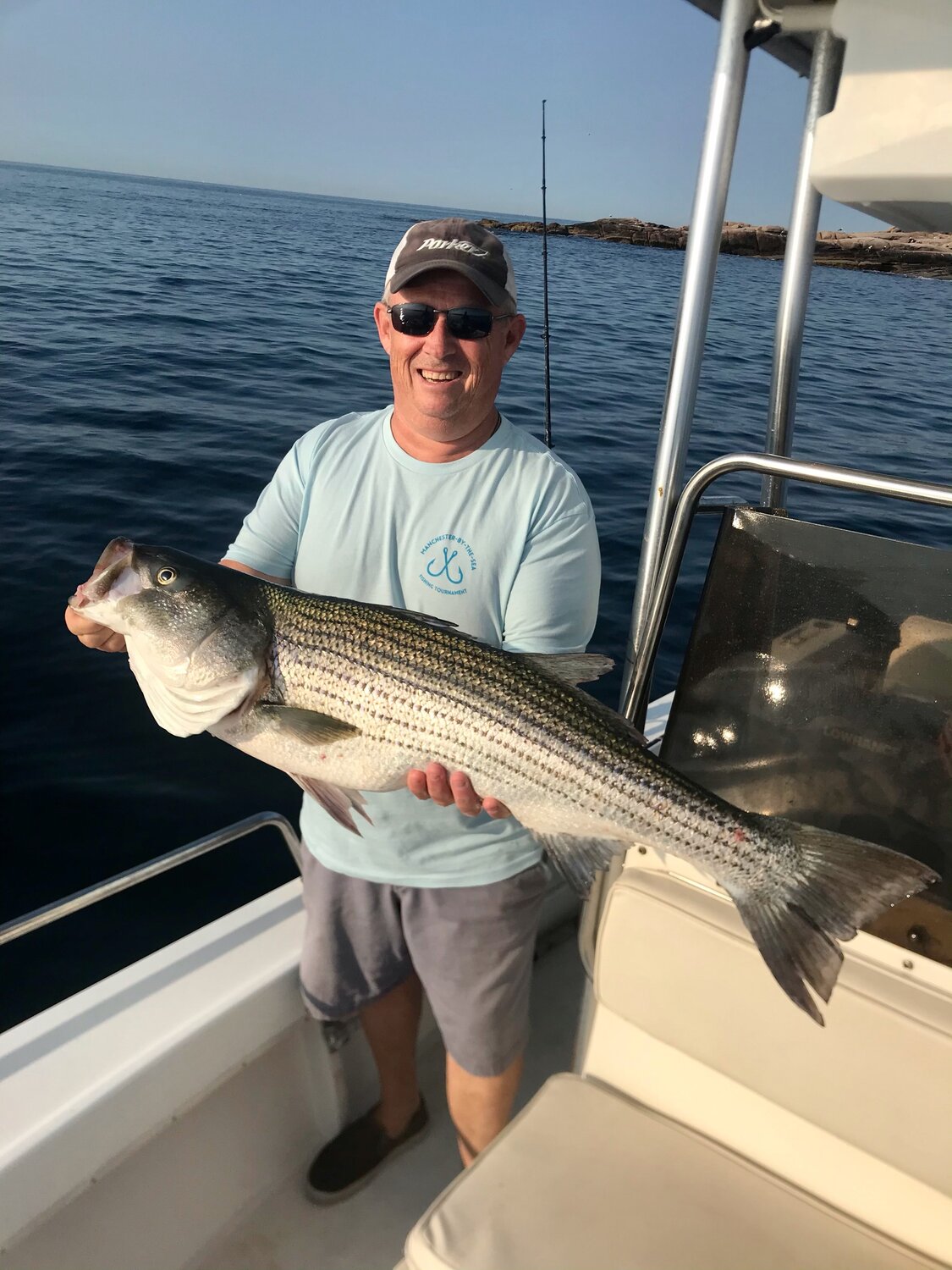 Paul Murray and His 41-inch Striped Bass