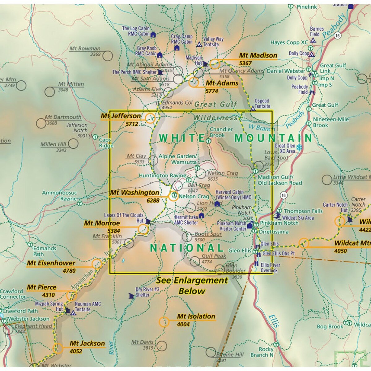 (Map courtesy Appalachian Mountain Club)